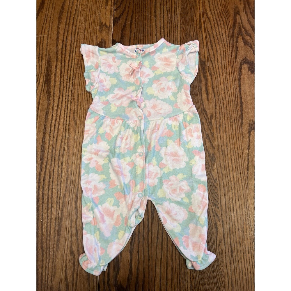 Vintage Playskool Girls One Piece Outfit Floral